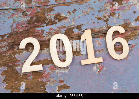 Retro Vintage 2016 nombre de Banque D'Images