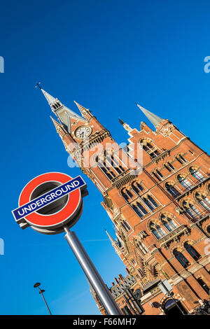 St.Pancras gare, Londres, Angleterre, Royaume-Uni Banque D'Images