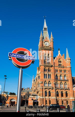 St.Pancras gare, Londres, Angleterre, Royaume-Uni Banque D'Images