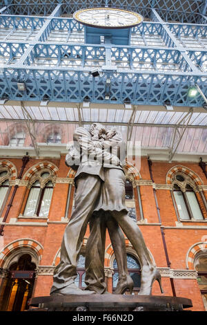 St.Pancras gare, Londres, Angleterre, Royaume-Uni Banque D'Images