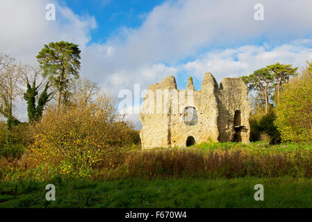 Les ruines de Odiham Castle, Hampshire, England UK Banque D'Images