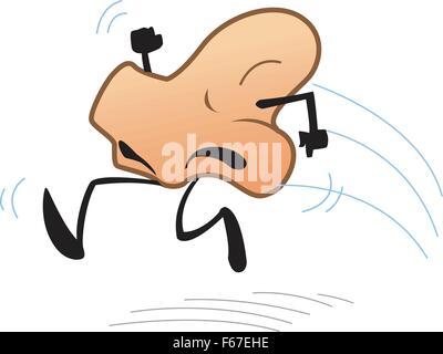 Blague Caricature de d'Écoulement nasal Illustration de Vecteur