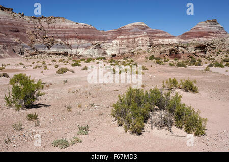 Des formations de roche de couleur sur l'Utah State Route 24, Hanksville, Utah, USA Banque D'Images