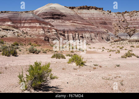 Des formations de roche de couleur sur l'Utah State Route 24, Hanksville, Utah, USA Banque D'Images