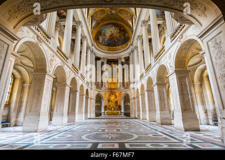 Chapelle en palais de Versailles, UNESCO World Heritage Site, Yvelines, région Ile-de-France, France Banque D'Images