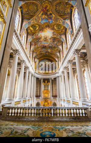 Chapelle en palais de Versailles, UNESCO World Heritage Site, Yvelines, région Ile-de-France, France Banque D'Images