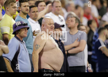 L'Estadio José Rico Pérez, Alicante, Espagne. 13Th Nov, 2015. Friendly International. L'Espagne contre l'Angleterre. Des fans de l'Angleterre à l'action : un crédit de jeu plus Sport/Alamy Live News Banque D'Images