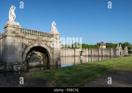 Fontainebleau, France - 16 août 2015 : vue extérieure de Le Château de Fontainebleau Château de Fontainebleau ( ). Banque D'Images