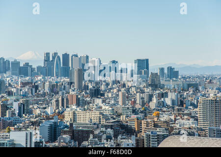 Gratte-ciel de Shinjuku et le Mt Fuji, vue d'Bunkyo-Ku,Tokyo, Japon Banque D'Images