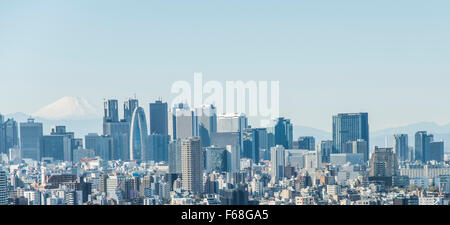 Gratte-ciel de Shinjuku et le Mt Fuji, vue d'Bunkyo-Ku,Tokyo, Japon Banque D'Images