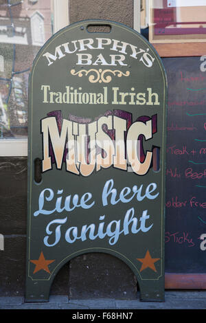 Murphy's Pub, Bar et musique panneau ; Killarney ; County Kerry, Ireland Banque D'Images