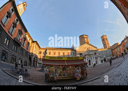 Voyage en Italie : Reggio Emilia ville ; Prampolini square Banque D'Images