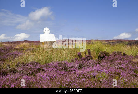 Betty fat [croix blanche] au-dessus de rosedale danby haute lande North York Moors national park North Yorkshire angleterre uk Banque D'Images