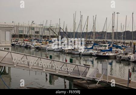 Lisbonne, Portugal - 24 octobre 2014 : port Doca do Bom Sucesso à Belém, Lisbonne, Portugal Banque D'Images