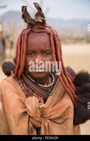 Femme Himba en Namibie, Afrique, Kaokoveld Banque D'Images
