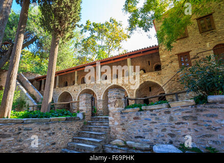 Ancien monastère byzantin de Kaisariani, Athènes, Grèce Banque D'Images