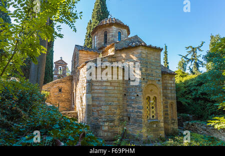 Ancien monastère byzantin de Kaisariani, Athènes, Grèce Banque D'Images