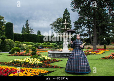 L'été au château seigneurial Brodsworth hall Victorian Life au Yorkshire Banque D'Images