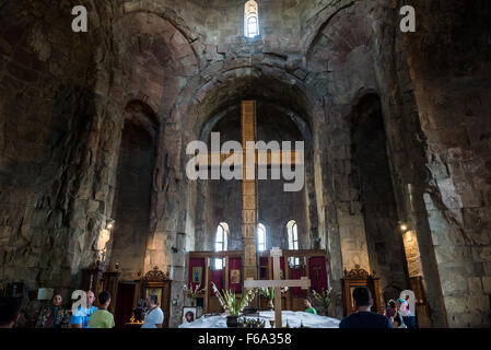 UNESCO World Heritage 6e siècle monastère de Jvari orthodoxe de Géorgie près de Mtskheta town en Géorgie Banque D'Images