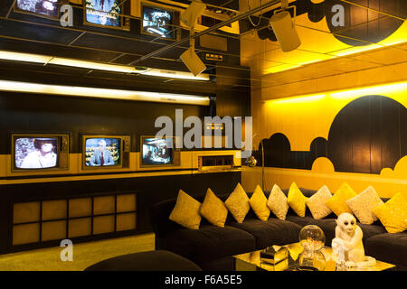 Intérieur de l'hôtel particulier Elvis, Memphis, Tennessee, États-Unis Banque D'Images