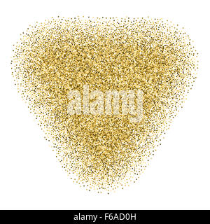 Golden triangle pointillé banner Banque D'Images