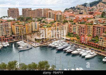 Monaco Fontvieille Harbour Banque D'Images