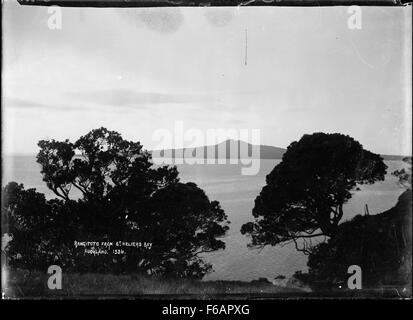 Vu de l'île de Rangitoto St Heliers Bay Banque D'Images