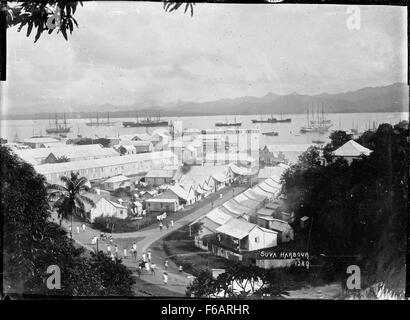 Le port de Suva, Fidji, Viti Levu Banque D'Images