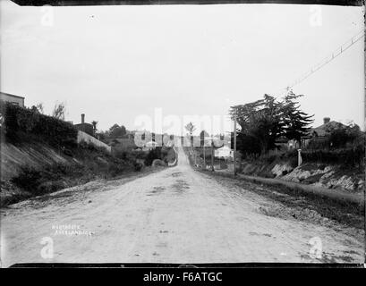 Vue de dessus, chemin Stafford, Northcote, Auckland Banque D'Images