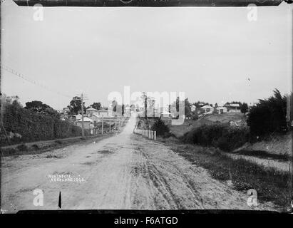 Vue de dessus, chemin Stafford, Northcote, Auckland Banque D'Images