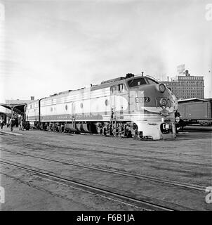 [Texas & Pacific, locomotive électrique-diesel n° 2012] Banque D'Images