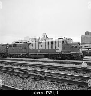 [Texas & Pacific, locomotive électrique-diesel no 7] Banque D'Images