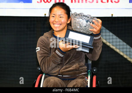 Chiba, Japon. 15 Nov, 2015. Kamiji yui (JPN) Tennis en fauteuil roulant Tennis en fauteuil roulant : All-Japan Masters Award Cérémonie au centre de formation de Tennis à Chiba, Japon . © Ito Shingo/AFLO SPORT/Alamy Live News Banque D'Images