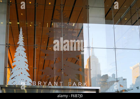 Bank of America Tower à un Bryant Park, NYC Banque D'Images