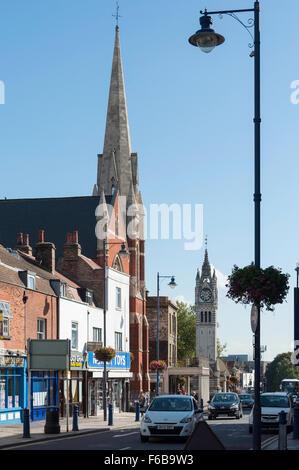 Gravesend Tour de l'horloge et l'Église méthodiste, Milton Road, Gravesend, Kent, Angleterre, Royaume-Uni Banque D'Images