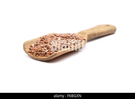 Les graines de lin sur shovel Banque D'Images
