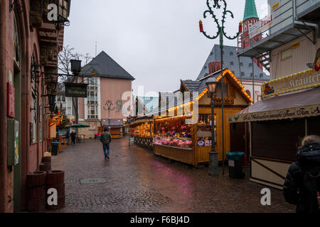 Marché de Noël à Frankfurt am Main, Allemagne Banque D'Images