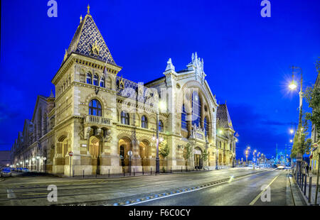 La Grande Halle, Nagycsarnok, Budapest, Hongrie Banque D'Images