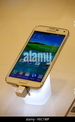 Markenname : 'Samsung Galaxy S5', Berlin. Banque D'Images