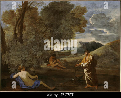 Nicolas Poussin - Numa Pompilius et de la nymphe égérie Banque D'Images