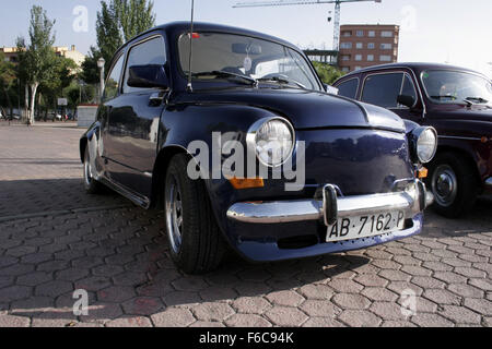 Siège de voiture classique 600 réunion à Albacete, en Espagne. Banque D'Images