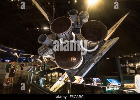 La navette Atlantis au Kennedy Space Center Banque D'Images