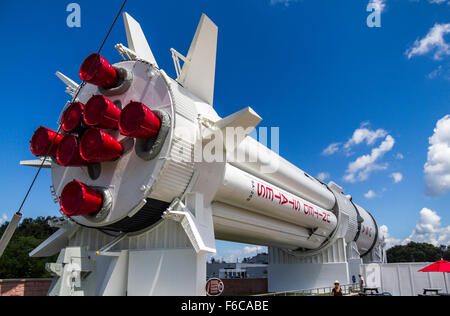 Grosse fusée dans le Kennedy Space Center Banque D'Images