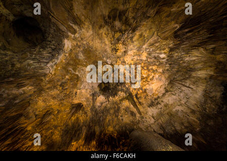 À l'intérieur de cavernes Carlsbad Caverns, USA Banque D'Images