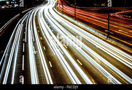 Downtown of Voiture autoroute Banque D'Images