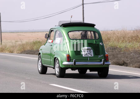 Siège de voiture classique 600 réunion à Albacete, en Espagne. Banque D'Images