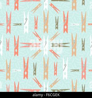 Retro design pattern Clothespin transparente concept arrière-plan. Idéal pour toile web, print ou campagne de style vintage. EPS10 Illustration de Vecteur