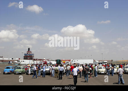 Siège de voiture classique 600 réunion à Albacete, en Espagne. Banque D'Images