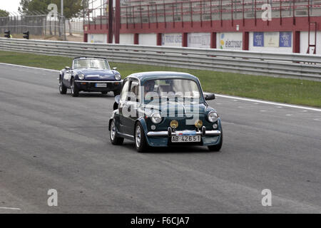 Siège de voiture classique 600 réunion à Albacete, en Espagne. Banque D'Images