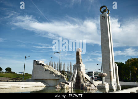 Le parc Eduardo VII à Lisbonne, Portugal, Europe. Banque D'Images